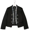 BALMAIN STUDDED BUTTON-EMBELLISHED JACKET