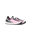 Dolce & Gabbana Sorrento Logo-tape Slip-on Sneakers In Pink