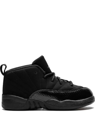 Jordan Babies' 12 Retro运动鞋 In Black