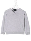 EMPORIO ARMANI LONG-SLEEVE FITTED SWEATER