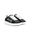 MSGM SPRAY-PAINT LOW TOP SNEAKERS