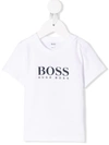 Hugo Boss White T-shirt For Baby Boy With Logo In White