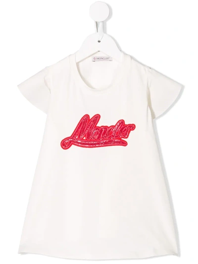 Moncler Kids' A Shape T-shirt In White