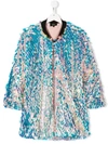 ANDORINE SEQUIN EMBELLISHED CAPE JACKET