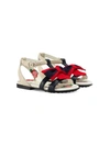 GUCCI SANDAL WITH WEB BOW