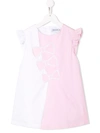 Simonetta Bow Print Dress In White