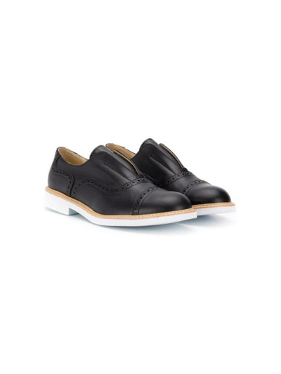 Montelpare Tradition Teen Slip-on Loafers In Black