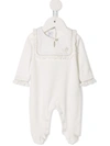 Tartine Et Chocolat Ruffled Pajamaes In White
