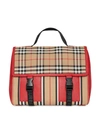 BURBERRY VINTAGE CHECK AND ICON STRIPE NYLON BACKPACK