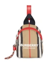 BURBERRY LOGO印花经典条纹领钱包