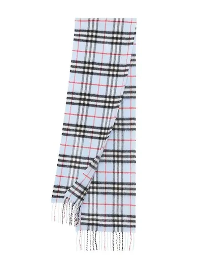 Burberry Kids' The Mini Classic Vintage Check Cashmere Scarf In Blue