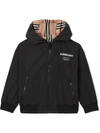 BURBERRY REVERSIBLE ICON STRIPE HOODED JACKET