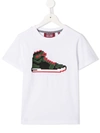 Mostly Heard Rarely Seen 8-bit Tiny Red Sneak T-shirt In White