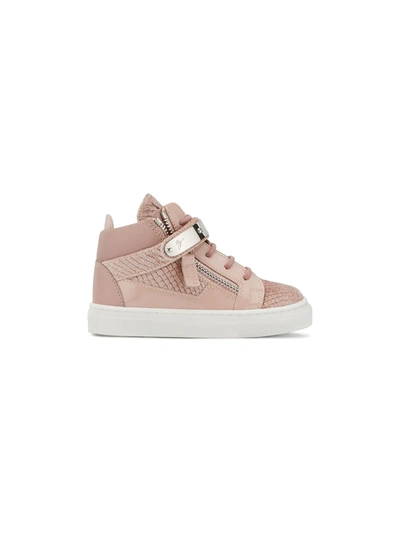 Giuseppe Junior Kids' Kriss Trainers In Pink