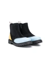 MARNI CONTRASTING PANELS ANKLE BOOTS