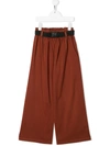 ANDORINE LOOSE-FIT FLARED TROUSERS