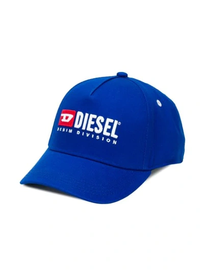 Diesel Babies' 刺绣棒球帽 In Blue