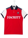 HACKETT TEEN EMBROIDERED POLO TOP