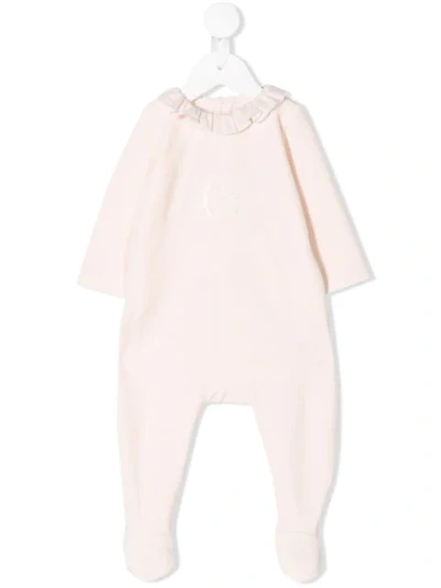 Chloé Babies' Frilled Onesie In Pink