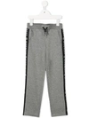 Givenchy Stripe Detail Track Pants In Grey