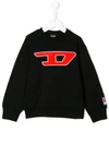 DIESEL LOGO EMBROIDERED SWEATER