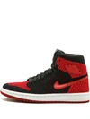 JORDAN AIR JORDAN 1 RETRO HI FLYKNIT "BRED" SNEAKERS