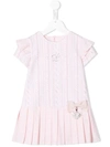 LAPIN HOUSE PLEATED KNIT PRINT DRESS