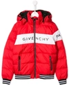 GIVENCHY TEEN HOODED PUFFER COAT