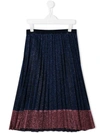 LITTLE MARC JACOBS SPARKLE PLEATED SKIRT