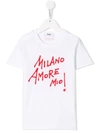 MSGM 'MILANO' EMBROIDERED T-SHIRT