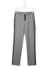 Givenchy Stripe Detail Track Pants In Grey