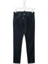 DSQUARED2 TEEN ICON STRAIGHT-LEG JEANS
