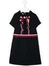 GUCCI STRIPED DETAIL CASUAL DRESS