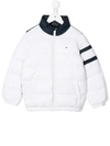 Tommy Hilfiger Junior Colour Block Padded Jacket In White