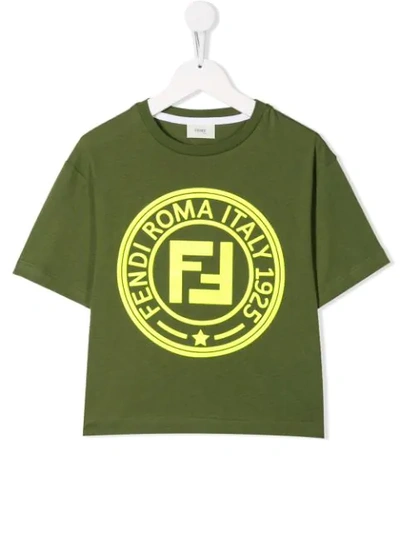 Fendi Teen Ff Print T-shirt In Unica