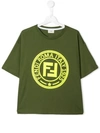 FENDI TEEN FF印花T恤