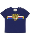 GUCCI BABY T-SHIRT WITH LEOPARD PRINT