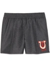GUCCI BABY WOOL BERMUDA SHORTS WITH LYRE