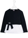 IL GUFO CONTRAST MATERIAL T-SHIRT