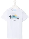 LANVIN ENFANT CONTRAST LOGO T-SHIRT