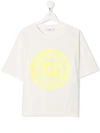 FENDI TEEN LOGO PRINT T-SHIRT