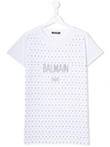 BALMAIN TEEN铆钉LOGO T恤