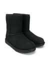 Ugg Fur Lined Boots In Black