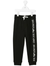 EMPORIO ARMANI LOGO PRINT TRACK PANTS