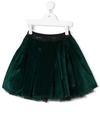 JOHN RICHMOND JUNIOR VELVET PLEATED SKIRT