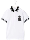 DOLCE & GABBANA EMBROIDERED PATCH POLO SHIRT