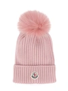 MONCLER POMPOM KNITTED BEANIE