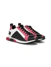 DOLCE & GABBANA COLOUR BLOCKED LOW TOP SNEAKERS