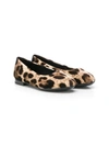 DOLCE & GABBANA LEOPARD-PRINT BALLERINA FLATS