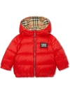 BURBERRY REVERSIBLE VINTAGE CHECK DOWN-FILLED PUFFER JACKET